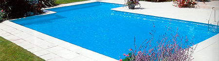 Lonas para piscinas de forma doble rectangular